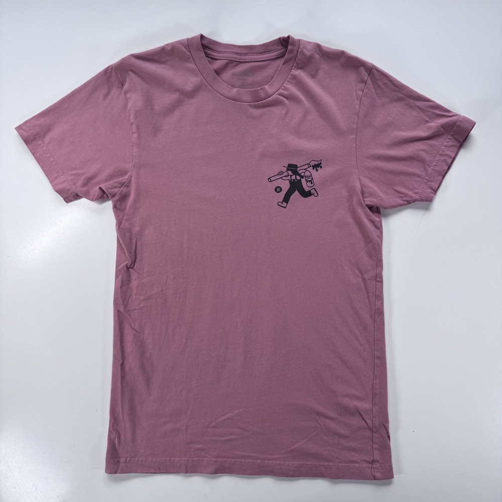 STANCE The Crew T-Shirt Adult Small Pink Logo Tee Punks Poets Artist Paintbrush